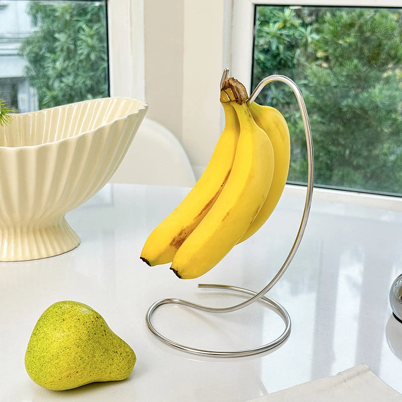 Bananenhalter-Ständer, hält die Banane frisch, moderner Rack-Aufhänger, Baumständer, Haken für Küchenarbeitsplatte, niedliches Küchenhelfer