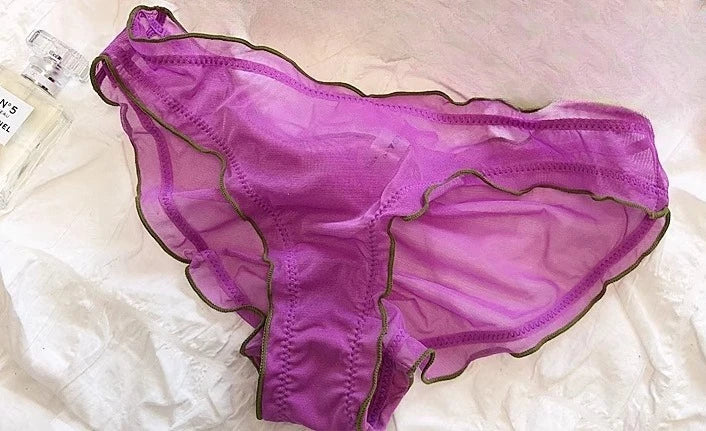 Elegantes Minimizer-BH-Set im französischen Design, modische Dreiecksschalen, strukturelle Unterstützung, ultradünnes, weiches Mesh-Dessous-Set, MOYISU Sexy Tushy