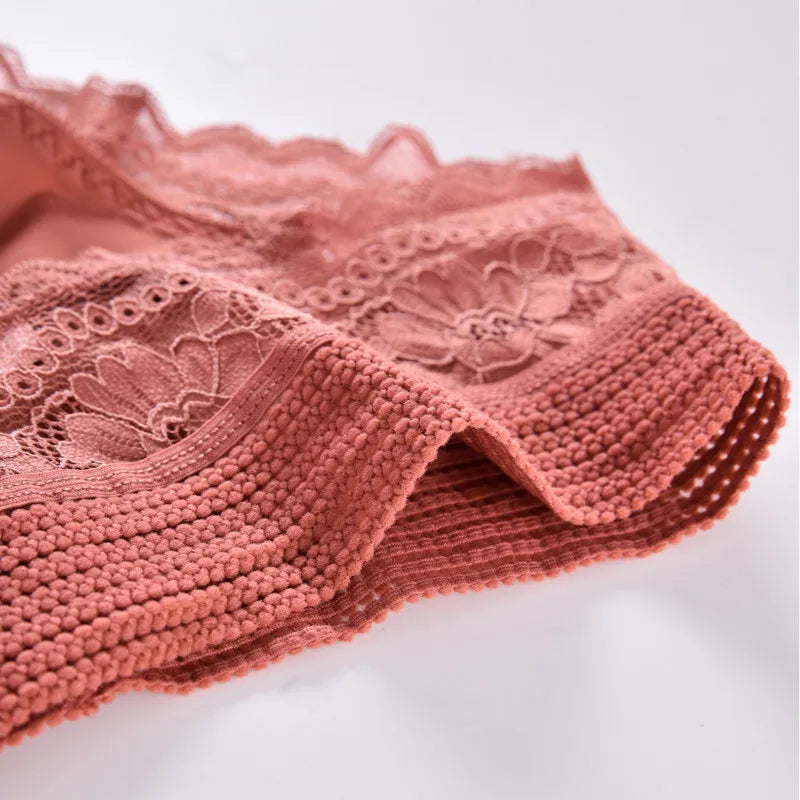 Plus Größe Dessous Sexy Einfarbig Mode Slips Hohe Taille Frauen Unterwäsche Elastische Atmungsaktive Hose Ausgehöhlte Stickerei