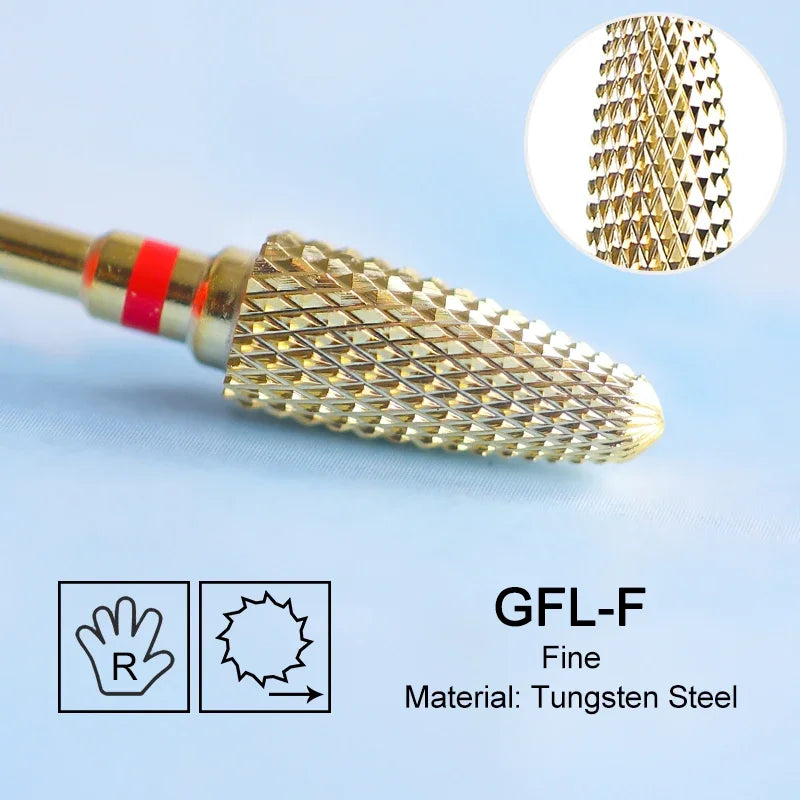 Nagel Bohrer Bits Hartmetall Große Kegel Elektrische Fräser Gel Polish Remover Schleifen Werkzeuge DIY Zubehör Liefert
