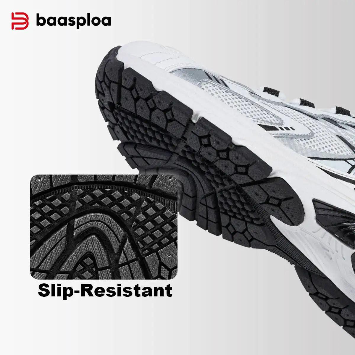 Bassploa Männer Laufschuhe Casual Sneakers Mesh atmungsaktive Sportschuhe für Männer Tenis leichte Walking Sneakers rutsch fest