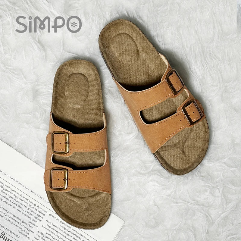 1 Paar Ledersandalen für Männer und Frauen, Strandsandalen 2025, Designer-Herrenschuhe, bequeme Slipper, Original-Marken-Schuhe
