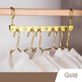 8 Löcher Lager regal für Kleiderbügel Organizer faltbare drehbare magische Metall Kleiderbügel Lager regal Kleider schrank Platz sparer Haken
