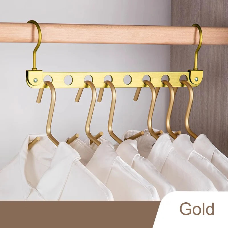 8 Löcher Lager regal für Kleiderbügel Organizer faltbare drehbare magische Metall Kleiderbügel Lager regal Kleider schrank Platz sparer Haken