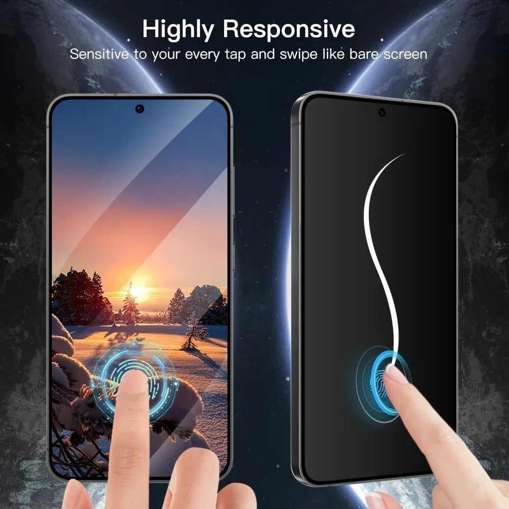 2 Stück Sichtschutz-Displayschutzfolie für Samsung Galaxy A57/A56/A55/A37/A36/A35/A26/A25/A17/A16/A15/A07/5G Kratzfestes Gehärtetes Glas