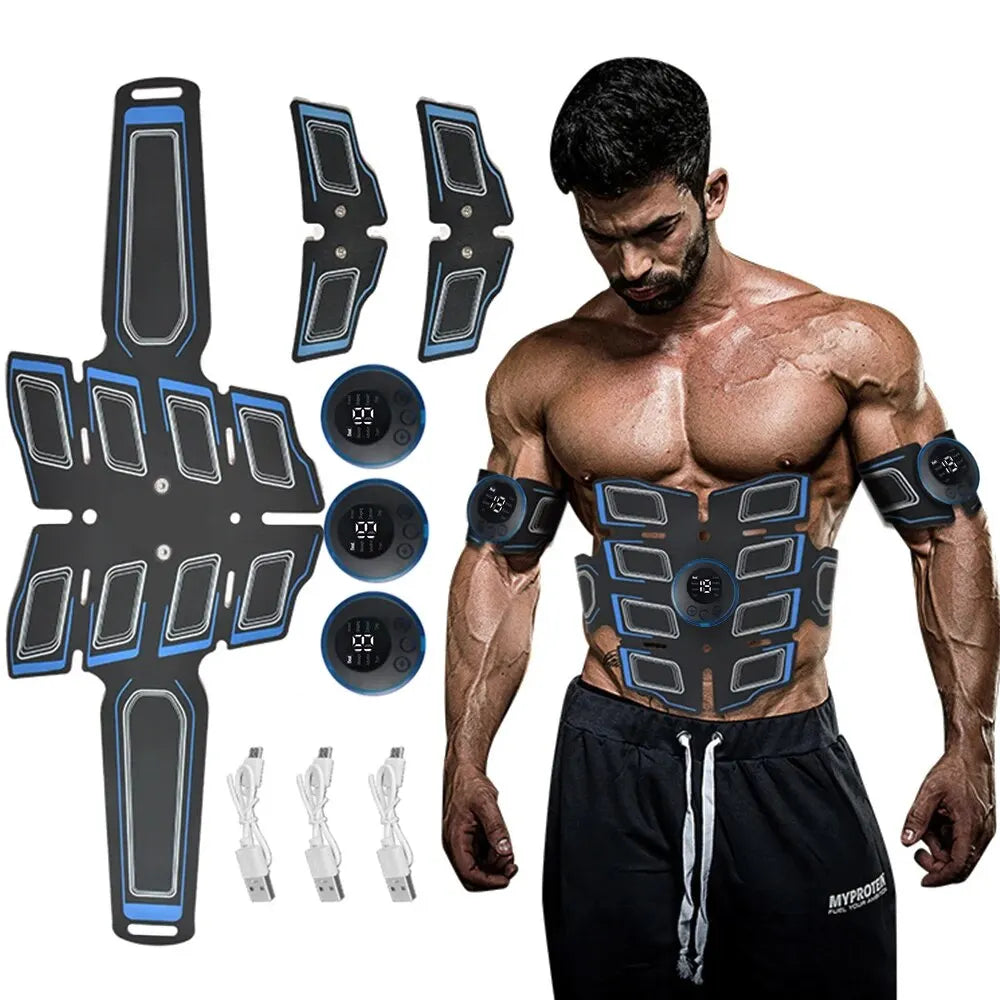 USB wiederauf ladbare Bauch muskel trainer tragbare Bauch muskel massage gerät elektronische Trainings gürtel Übung Fitness geräte