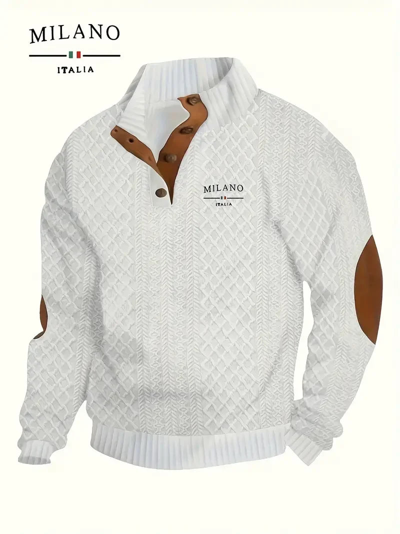 Der 2025 Neue Trendige Stehkragen-Hoodie: Modisch und Beliebt, Komfortabel für Reisen und Tägliches Pendeln für Männer