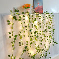 Blume grünes Blatt Schnur Lichter künstliche Rebe Lichterketten batterie betriebene Weihnachts baum Girlande Licht für Hochzeit Wohnkultur
