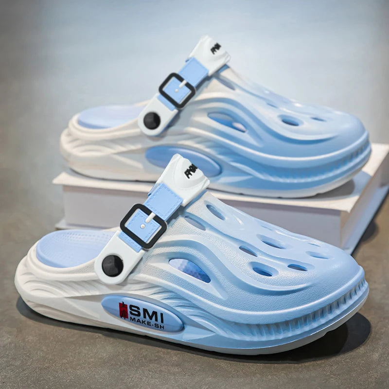 Sommer-Slipper für Herren und Damen, atmungsaktive Strand-Sandalen, bequeme Garten-EVA-Clogs, atmungsaktiv, dick