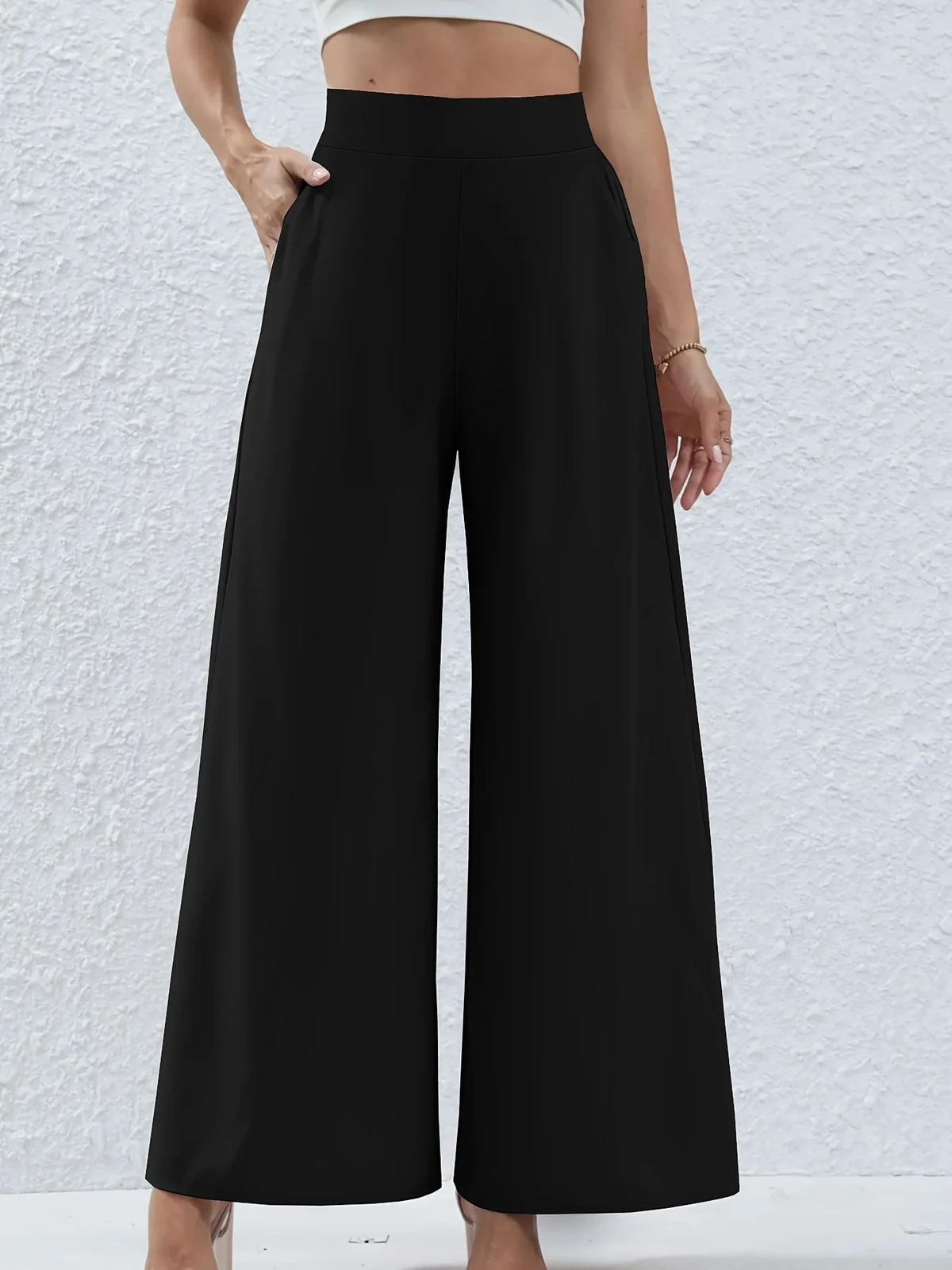 Damen Sommer neue Plus-Size-Stricks toff elegante Temperament weitb einige Freizeit hose
