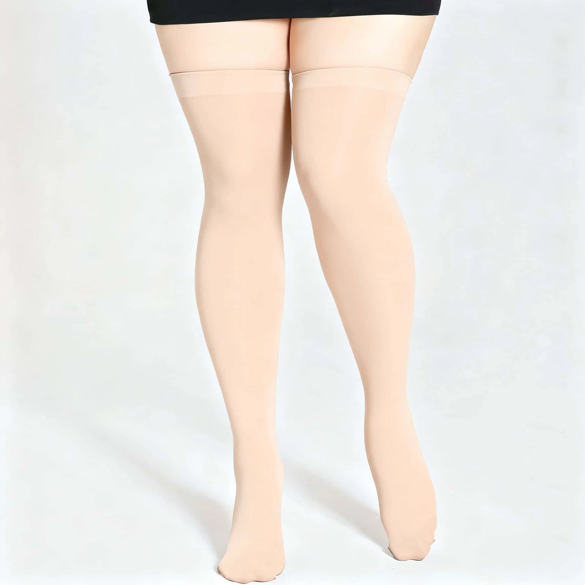 2026 Neu Übergröße Damen Seiden-Dünne Transparente Enge Hohe Schwarze Strümpfe Damen Mädchen Elastische Überknie-Lange Socken Frühling Sommer