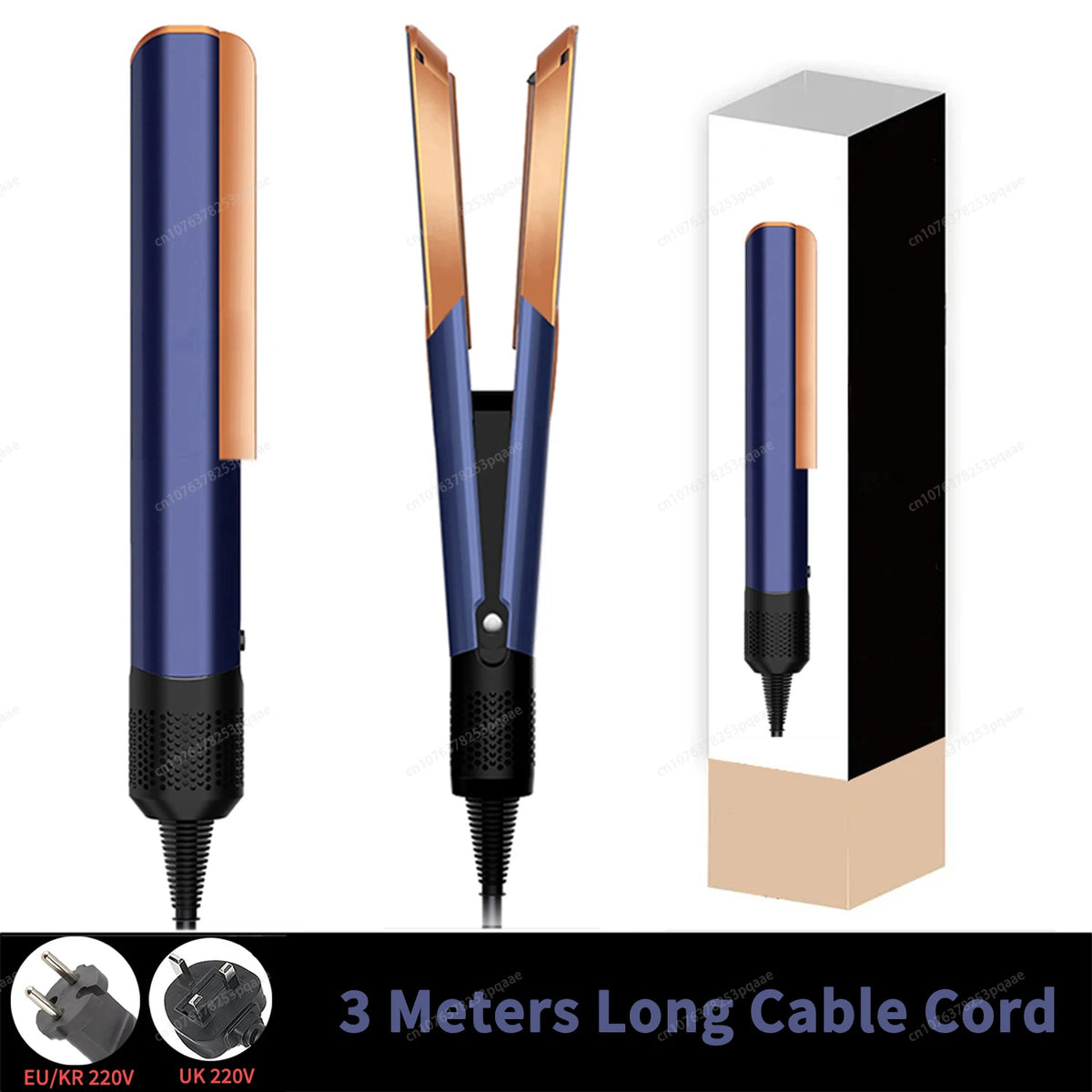 2IN1 Haarglätter und Haartrockner, Luft-Ionen-Haar, heißes/kaltes Windhaar, 220 V, FlatIron, langlebiges Haarstyling-Eisen, LCD-Display