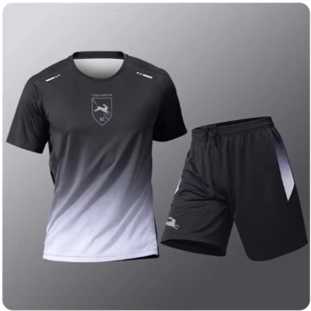 Sommer Fitness Männer laufen Kurzarm T-Shirt + Shorts zweiteiliges Set Sportswear Casual Fitness Sport schnell trocknende Sets S-4XL