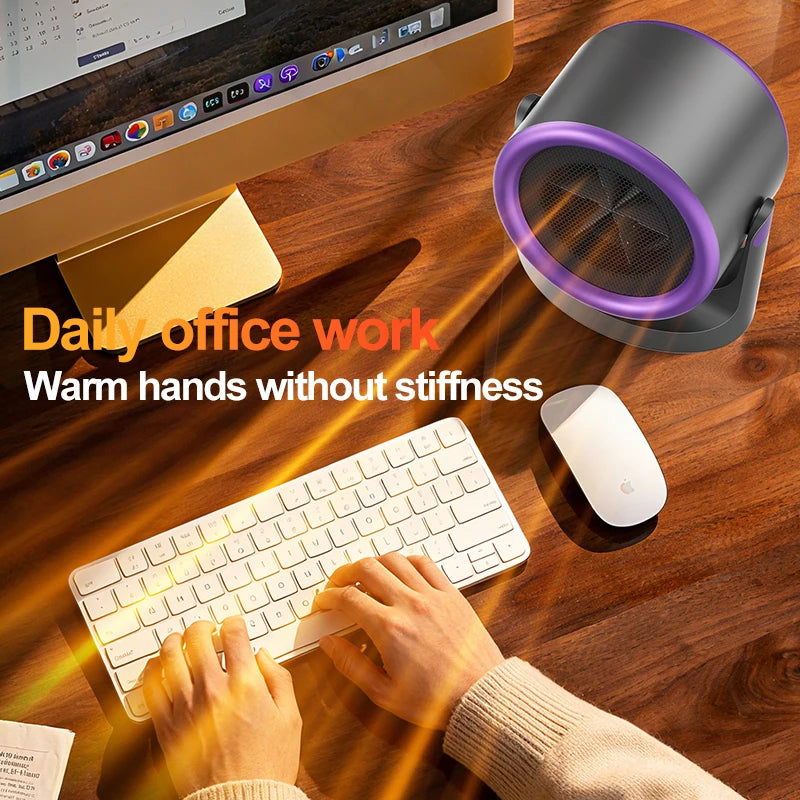 Desktop Heizung Schlafsaal Mini Schnelle Heizung Stille Energie Effiziente Haushalt Heißluft Gebläse Geräte Zimmer Wärmer Für Büro ﻿