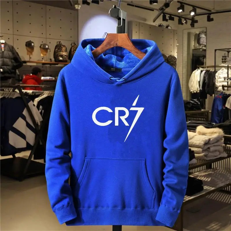 2026 Herren- und Damen-Freizeit-Sport-Hoodie mit CR7-Aufdruck, locker geschnitten, modisch, langärmelig, Fleece-Pullover