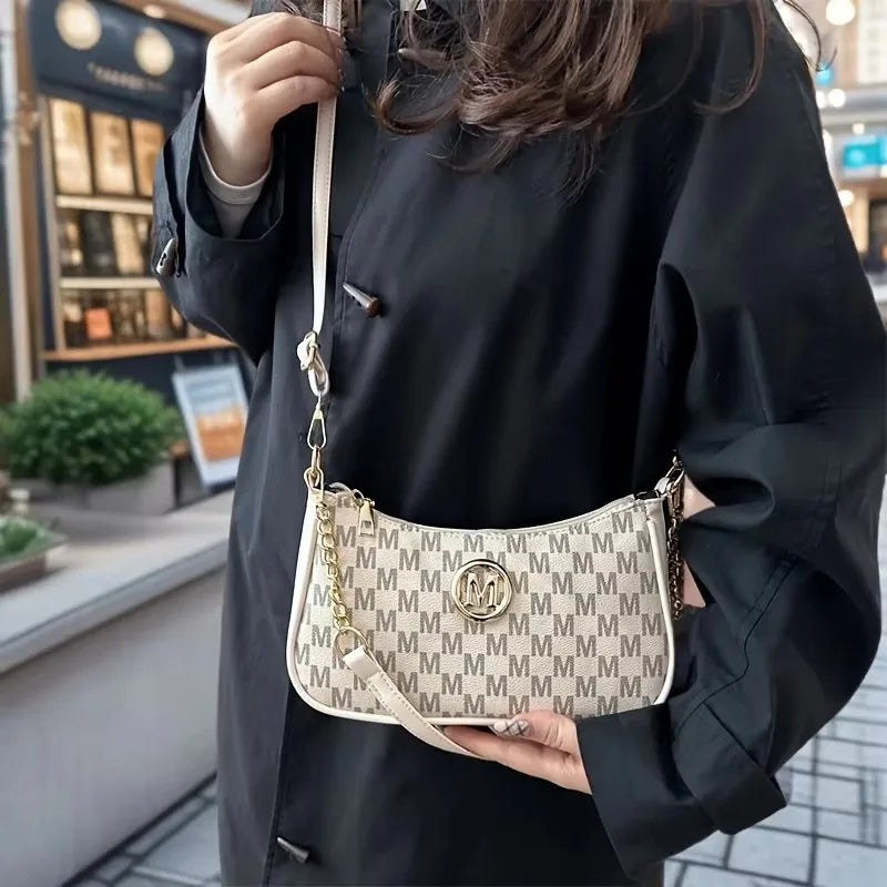 Handtasche im Vintage-Stil, Umhängetasche, verstellbarer Riemen, Damen-Messenger-Umhängetasche, anspruchsvolle Accessoire-Einkaufstasche