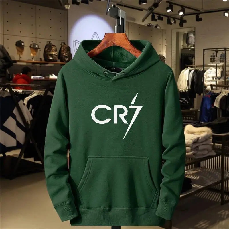 2026 Herren- und Damen-Freizeit-Sport-Hoodie mit CR7-Aufdruck, locker geschnitten, modisch, langärmelig, Fleece-Pullover