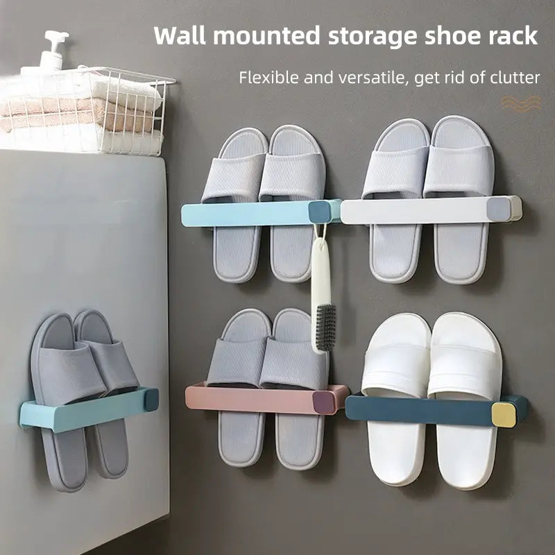Badezimmer Pantoffel regal kein Stanz wand montiertes einteiliges Schuh regal platzsparendes Regal Badezimmer hängen