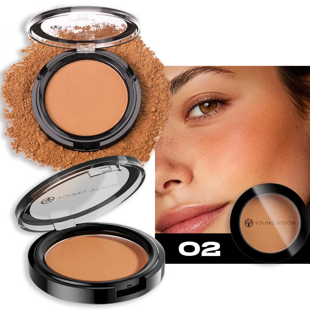 Seidig-Matter Bronzer, Make-up-Fixierpuder, Langanhaltender Konturierungs-Concealer, Dunkle Konturierung, 3D-Nasen- und Lidschatten-Palette