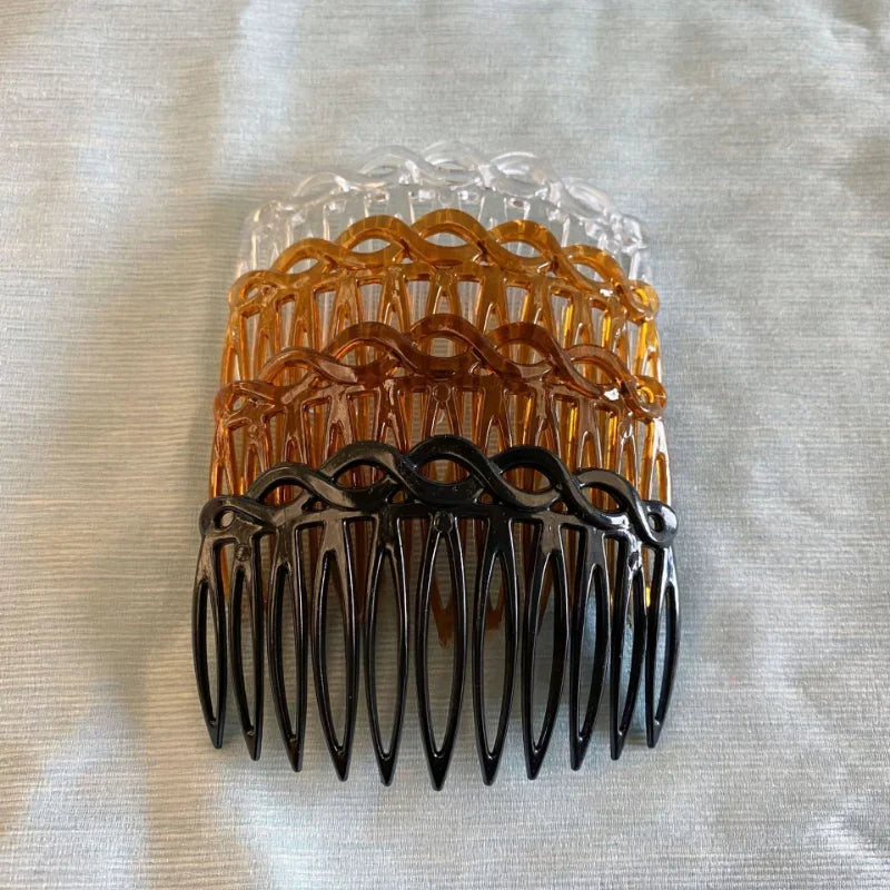 3-Farben-französischer Haarkamm, gerade Clips, Klaue für Frauen, Vintage-Weberei, Haarnadeln für Braut, Hochzeit, Haarschmuck, Haarspangen