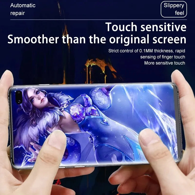 4 Stück Hydro gel Film Displays chutz folie für Samsung Galaxy S10 S20 S21 S22 plus S23 Ultra Fe Displays chutz folie für Note 20 8 9 10