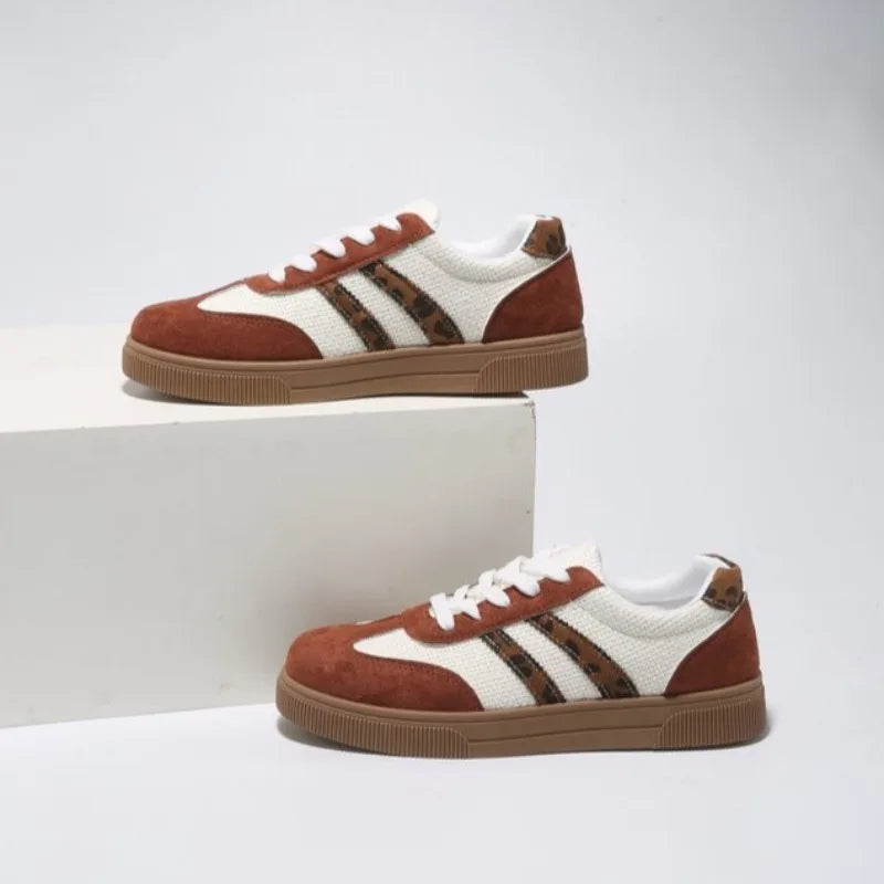 Schuhe für Damen, trendige, lässige Turnschuhe, bequeme Schnürschuhe, Tennisschuhe, atmungsaktive Schuhe zum Gehen und Joggen
