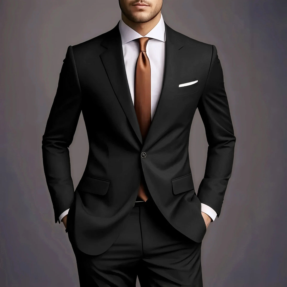 2026 Neue Luxuriöse Elegante Herrenanzüge 2-teiliges Set Modischer Koreanischer Lässiger Slim-Fit Anzug für Gesellschaft, Bräutigam und Hochzeit