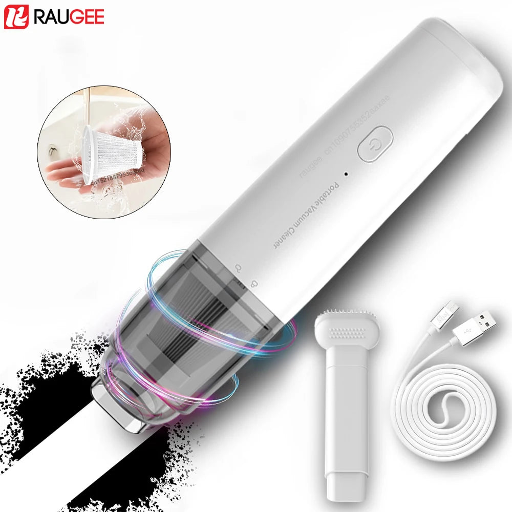 Kabelloser Auto-Staubsauger 13000Pa Handstaubsauger mit starker Saugkraft 1200mAh Mini Nass- und Trockensauger für den Haushalt