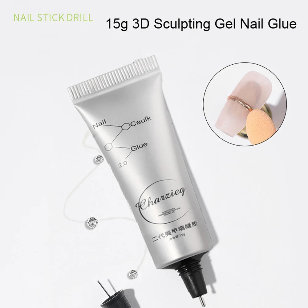 30 g Nagelkleber für Acrylspitzen/Press On Nails Kleber Super Bond Gel Nail Art Kleber Langlebiger Kleber Falsche Nägel Verlängerung