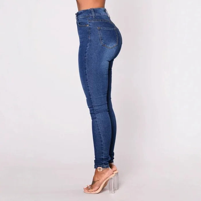 2026 NEUE Damen Skinny Jeans Hosen Vintage Denim Jeans Damen Mode Stretch-Hosen Streetwear Gerades Bein Hüftumschließende Jeans