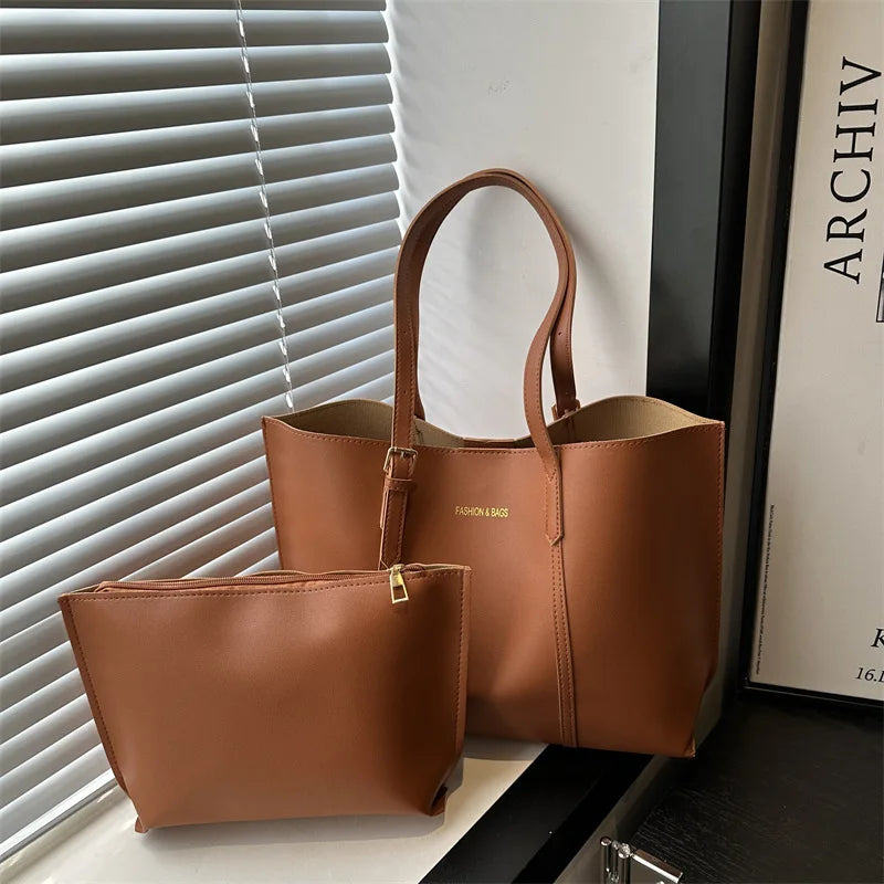 Damentasche, große Kapazität, weiches Leder, Tragetaschen, lässig, vielseitig, einzelne Schultertasche, Mama-Handtaschen, 2025, Herbst und Winter
