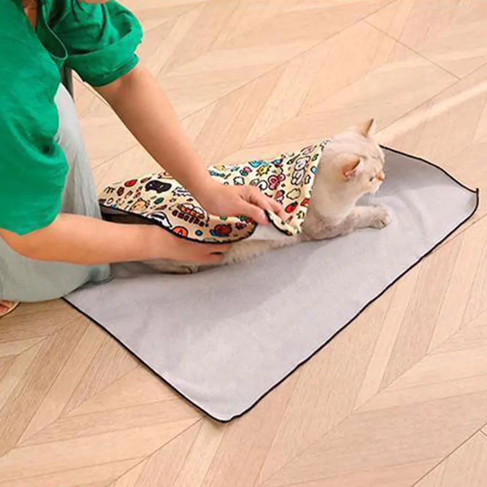 Katzenpflege-Wickelband Selbsthaftendes Katzen-Fixierband Anti-Flucht Katzenwickel Burrito-Wickel zum Nageltrimmen Katzenpflege-Zubehör
