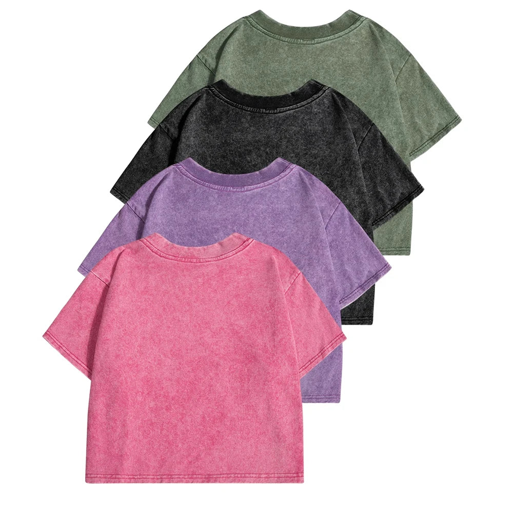 Einfarbiges Slim-Fit T-Shirt für Damen, Modisches Weiches Baumwoll-Shirt mit Strass-Verzierung, Kurzarm, Coole Kleidung für Frauen