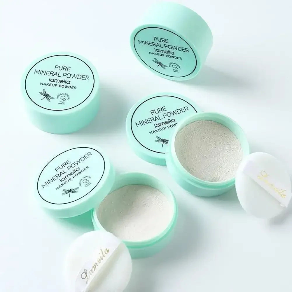 Gesichtspuder, Ölkontrolle von Poren und feinen Linien, loses Backen, Gesichtsfixierpuder, Make-up, Soft Focus Effect, Make-up-Fixierpuder