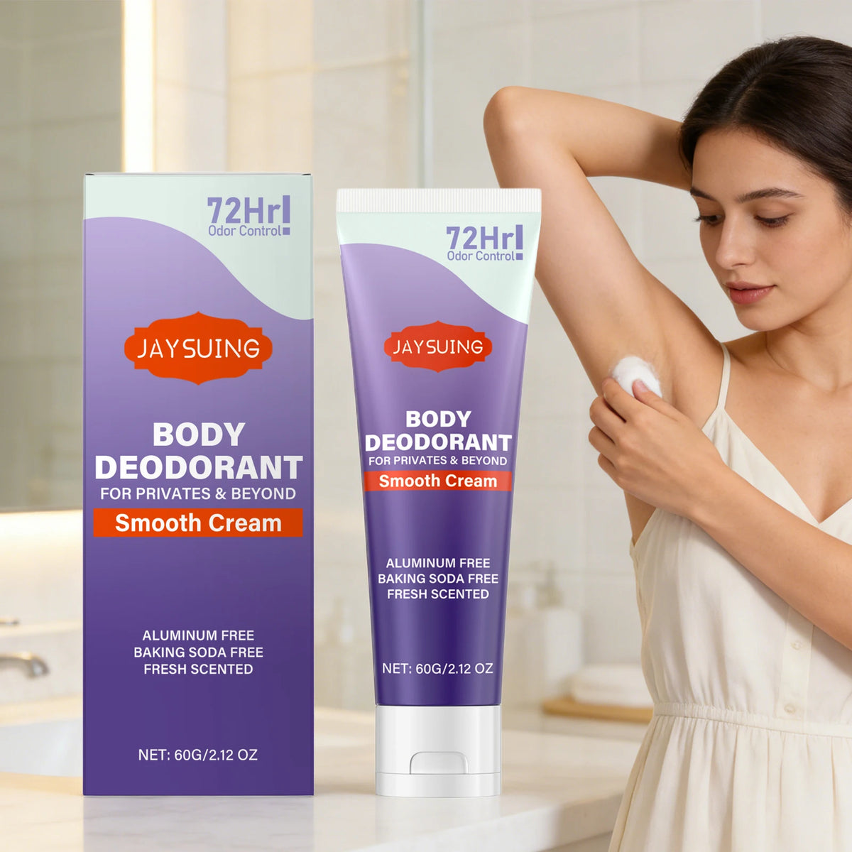 Ganzkörper-Deodorant für Intimbereich Entfernt Achselgeruch Reduziert Schlechten Achselduft Langanhaltende Erfrischung Aroma-Hautcreme