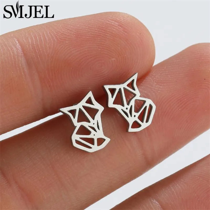 Edelstahl Schwalbe Kleiner Ohrring Mehrere Kleiner Vogel Schmuck Frauen Taube Flamingo Papagei Zweig Kolibri Kranich Ohrstecker