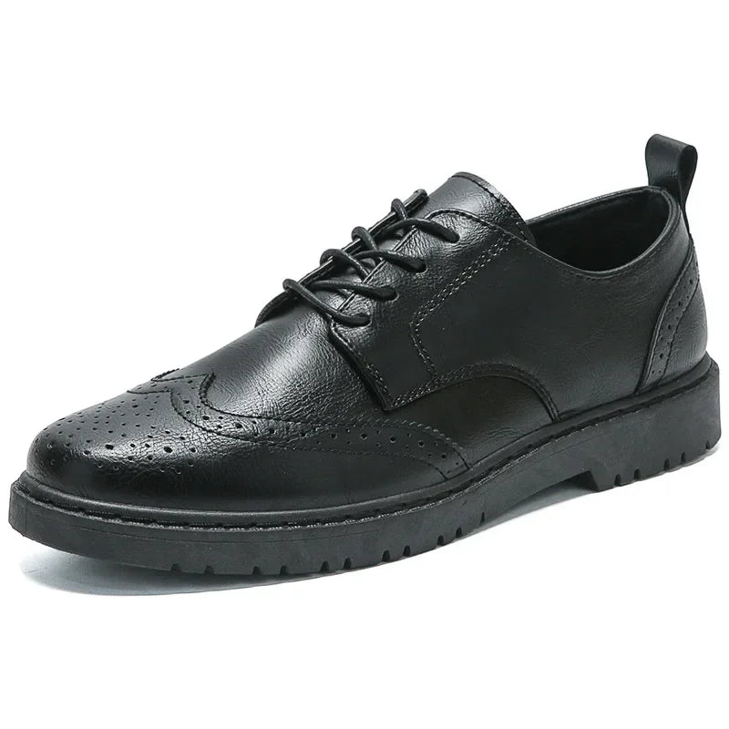 Blockevents Herrenmode 2021 Neue Koreanische Business-Casual-Schuhe Atmungsaktive Vielseitige Trendige Vestibül-PVC-Sohle Herren-Anzugschuhe
