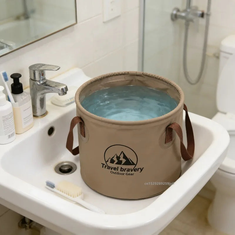 5L/10L/20L Multifunktionale Klapp Eimer Tragbare Reise Faltbare Becken Camping Wandern Angeln Lagerung Eimer Bad Lieferungen