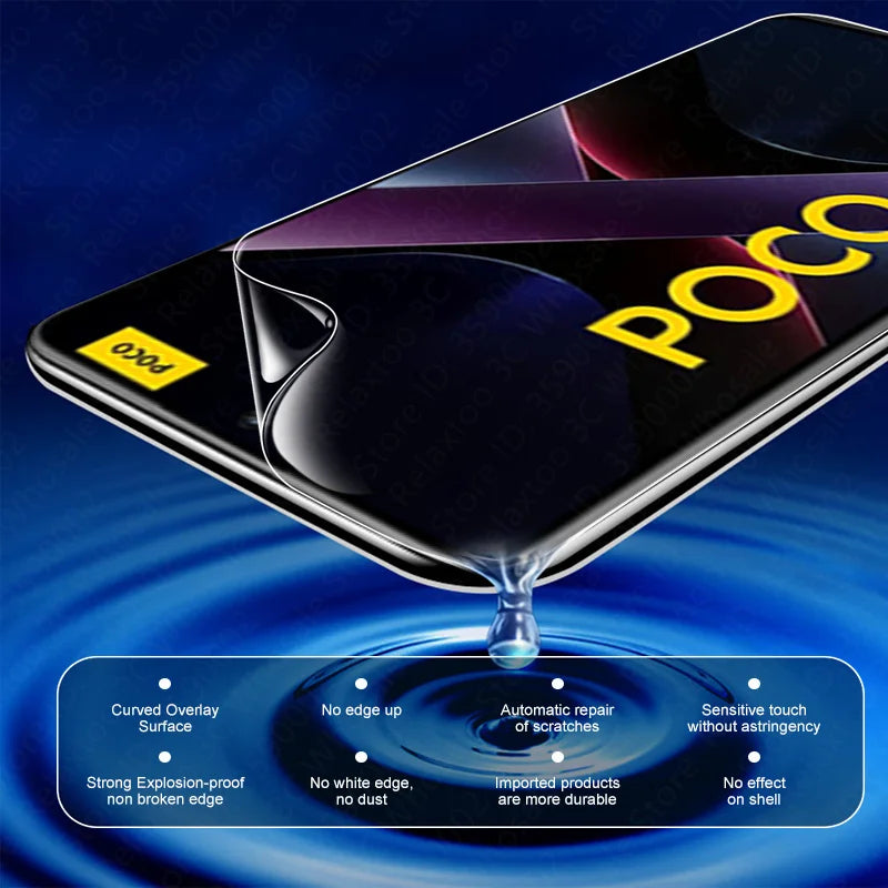 3-5 Stück Hydrogel-Folie für Poco X8 Pro Max X7 X6 X5 X4 GT X3 C85 C75 Displayschutzfolie für POCO F8 Ultra F7 F6 F5 M6 M7 M8 Pro Film