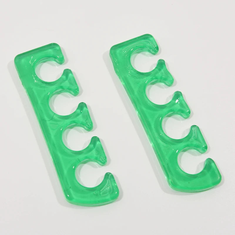 2 teile/satz weiche Silikon Finger Zehen Separator rosa/klare Füße Pflege Nagel Werkzeug Maniküre Pediküre Fuß stütze Unterstützung Assistent Politur