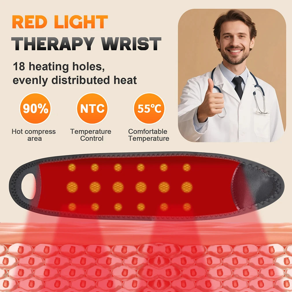 Elektrisches Heiz-Handgelenk-Massagegerät: Vibrationsmassage-Handgelenkbandage zur Linderung von Ermüdungserscheinungen