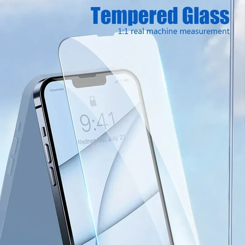 1-5Pcs Schutz glas Für iPhone 15 14 13 12 11 Pro Max XS XR 12Mini screen protector Gehärtetem glas Für iphone 7 8 14 15 Plus