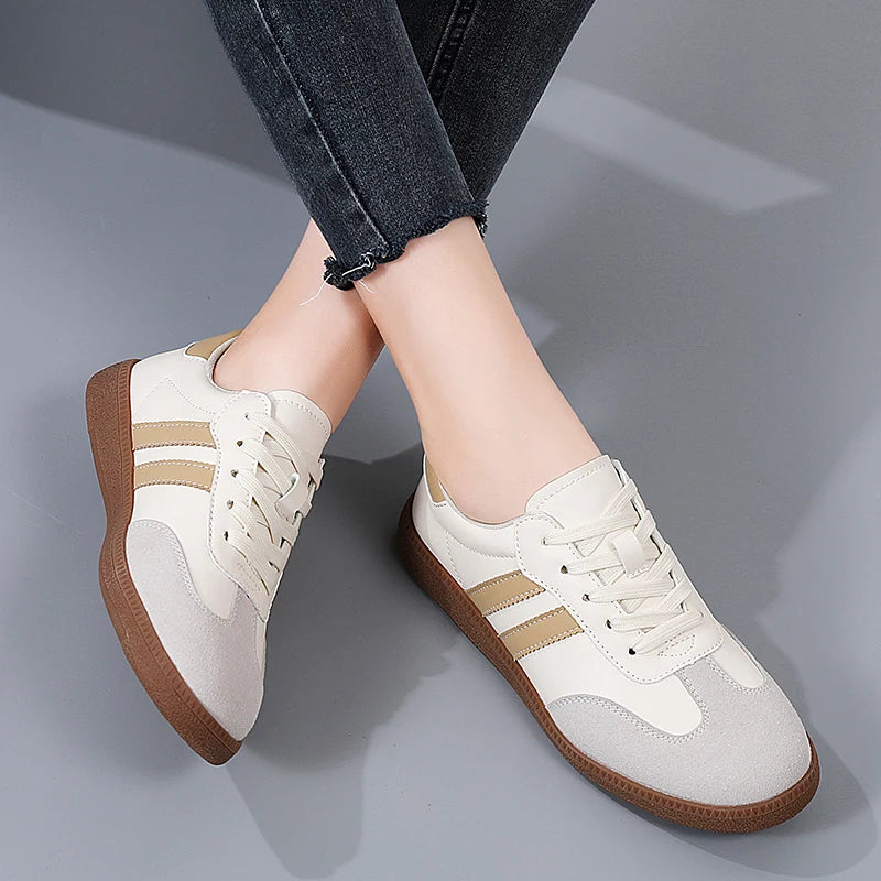 Frauen Schuhe Mode Lässig Wohnungen Vulkanisieren Schuhe Damen Outdoor Walking Turnschuhe Frauen Bequeme Klassische Schuhe Schwarz Weiß