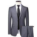 (Blazer + Hose) Herrenmode Business Casual Outdoor Gentleman Trend Einreihiger Hochzeitsanzug im britischen Stil S-8XL