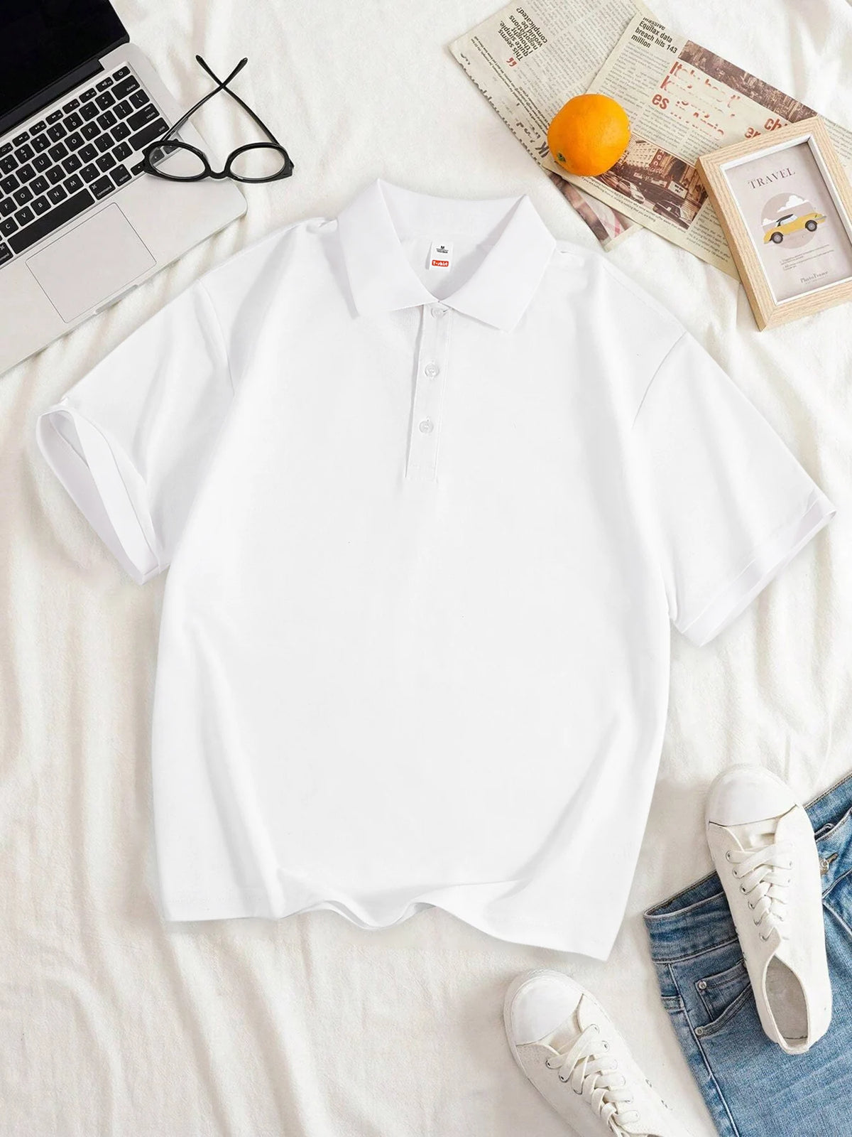 Frauen Einfarbig Polo-Shirt Sommer Casual Kühles Gefühl Antibakterielle Tops Atmungsaktive Kurzen ärmeln Revers Slim Fit 2025, Kleidung