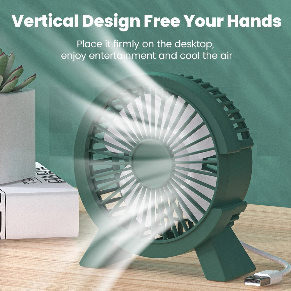 Desktop-Mini-Ventilator, USB-Aufladung, leise, energiesparend, für Zuhause, Büro, Tischventilatoren, persönliche Kühlung, Mini-Ventilator, Schreibtisch-Standventilator, Plug-and-Play