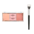 3-Farben-Wange, rote Platte, nacktes Make-up, natürlicher, mattierter Milchtee, orangefarbenes Lidschatten-Make-up, langlebig, hohe Farbwiedergabe, unsichtbar