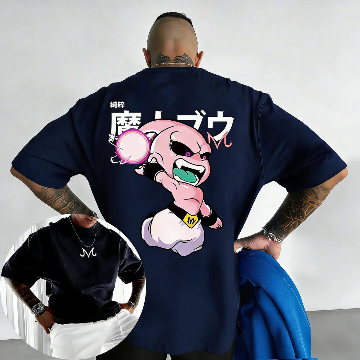 2026 Neues Dragon Ball Anime Baumwoll-T-Shirt Sommer Neu Majin Buu Bedrucktes Street Hip Hop Freizeit Kurzarm-Oberteil für Herren und Damen