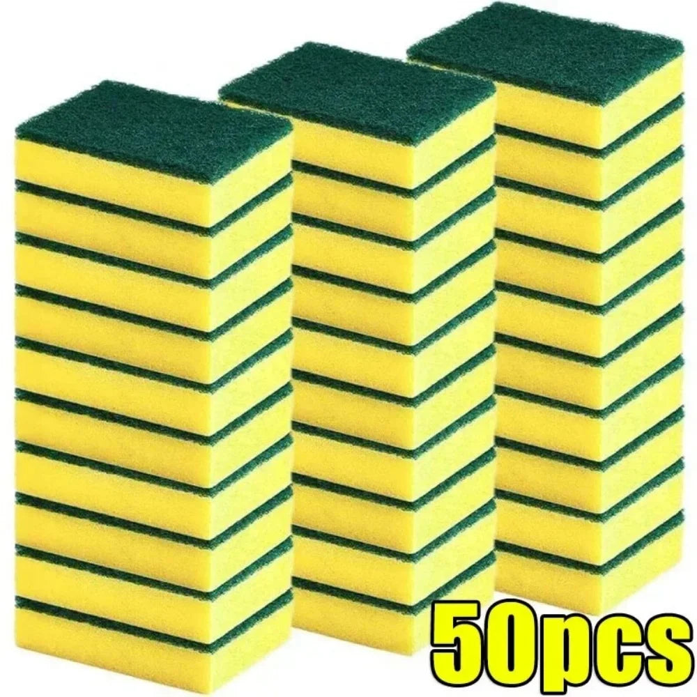 10/30/50PCS Hoch Saugfähigen doppelseitige Reinigung Schwamm Waschen Schüssel Topf Rost Fleck Küche Fett Schwamm pinsel Haushalts Werkzeug