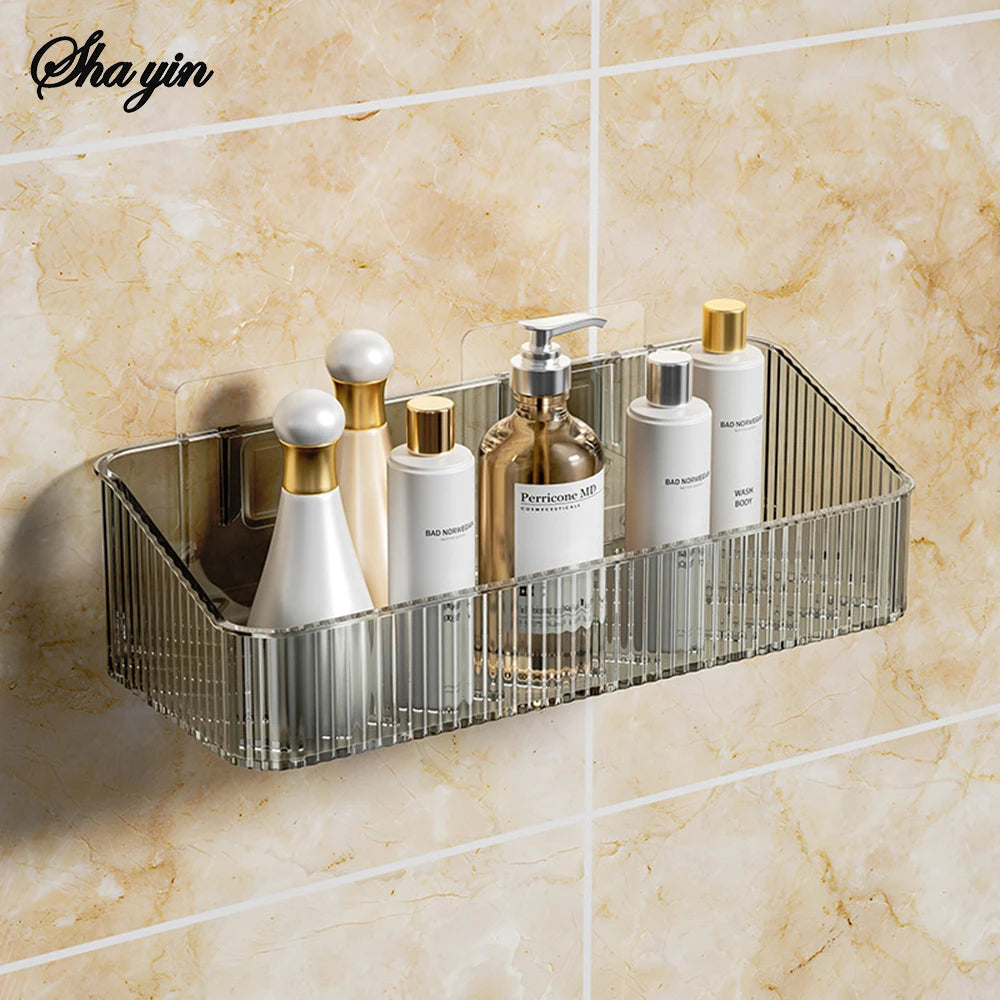 Badezimmer-Aufbewahrungsregal, Wandmontage, Toilette, Waschraum, Waschraum, Waschbecken, Wandorganisation, Aufbewahrungskorb